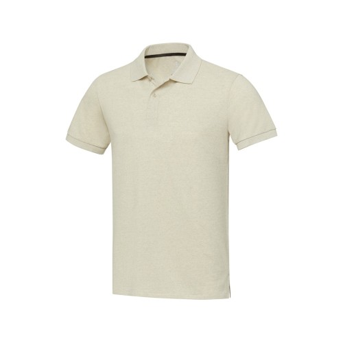 Emerald поло унисекс с коротким рукавом из переработанных материалов Aware™. - Бежевый