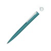 Металлическая шариковая ручка soft touch Brush gum, бирюзовый Металлическая шариковая ручка soft touch Brush gum, бирюзовый