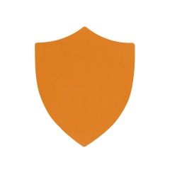 ПАТЧ ЩИТ soft-touch (оранжевый ) 6,6 х 5,5 см