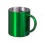 Стальная кружка с двойными стенками Altai, зеленый (Р) Стальная кружка с двойными стенками Altai, зеленый (Р)