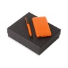 Подарочный набор c пластиковой ручкой, повербанком С2, 10000 mAh, оранжевый Подарочный набор c пластиковой ручкой, повербанком С2, 10000 mAh, оранжевый