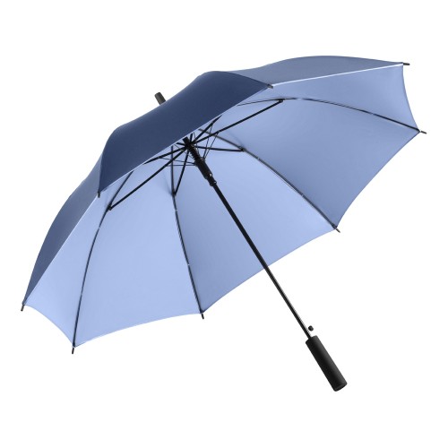 Зонт-трость 1159 Double face полуавтомат, синий navy/голубой