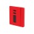 Ежедневник недатированный А5  La Manche, красный