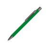 Ручка шариковая UMA STRAIGHT GUM soft-touch, с зеркальной гравировкой, зеленый