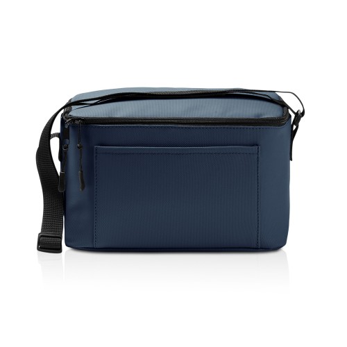 Сумка-холодильник из искусственной кожи с регулируемыми ручками Дэнвер (DENVER), темно-синий