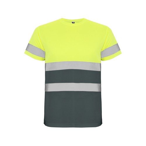 Футболка Delta мужская, свинцовый/неоновый желтый