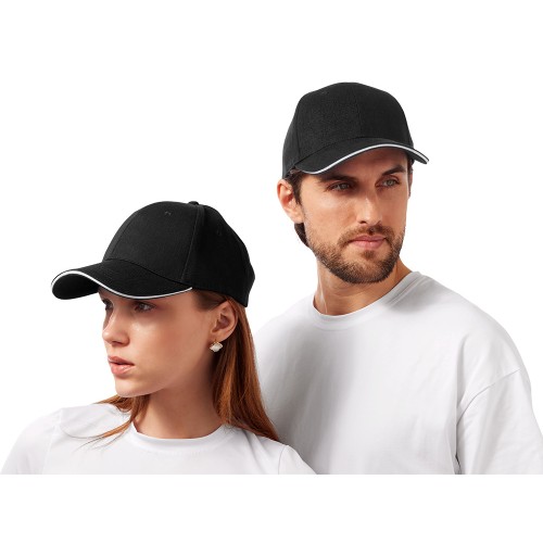 Бейсболка Cancun, черный/белый