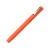 Ручка шариковая пластиковая Quadro Soft, квадратный корпус с покрытием софт-тач, оранжевый/черный
