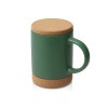 Кружка 450 мл с пробковым дном с крышкой Корк & Бон, глубокий зеленый Кружка 450 мл с пробковым дном с крышкой Корк & Бон, глубокий зеленый