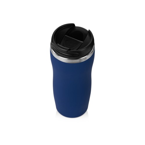 Термокружка Mony Steel 350 мл, soft touch, темно-синий