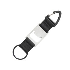 Брелок-ремувка с открывашкой и карабином Champion, черный