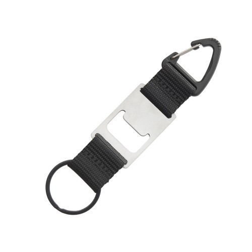 Брелок-ремувка с открывашкой и карабином Champion, черный
