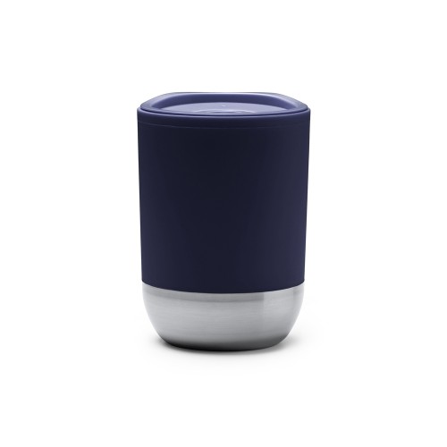 Термокружка LINDE с двойными стенками из переработанного полипропилена, синий нэйви