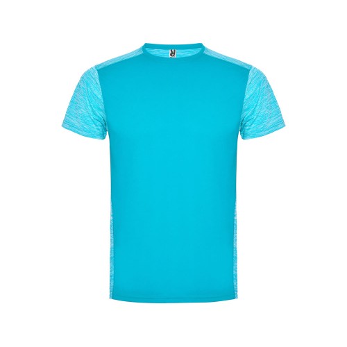 Спортивная футболка Zolder мужская, бирюзовый/бирюзовый меланж