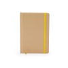 Блокнот А5 ESTELA с контрастной резинкой, бежевый/желтый Блокнот А5 ESTELA с контрастной резинкой, бежевый/желтый