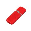 Флешка промо прямоугольной формы c оригинальным колпачком, 16 Гб, красный