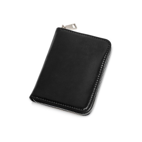 Картхолдер на молнии для 8 пластиковых карт с RFID защитой Fabrizio, черный