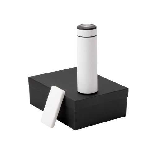 Подарочный набор с термосом и повербанком С2, белый