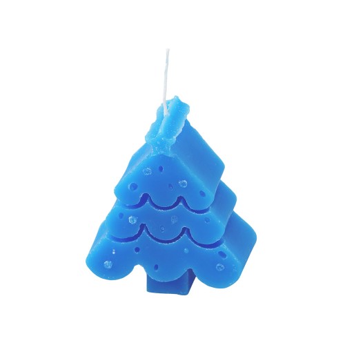 Свеча Елочка, синий