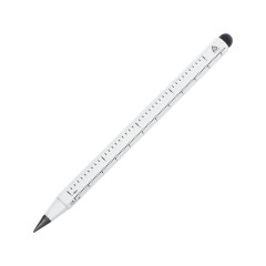 Вечный карандаш из переработанного алюминия Sicily, белый