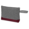 Косметичка двухцветная Trivium, серый/бордовый Косметичка двухцветная Trivium, серый/бордовый