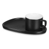 Чайная пара Brighton : блюдце овальное, чашка, коробка, черный Чайная пара Brighton : блюдце овальное, чашка, коробка, черный