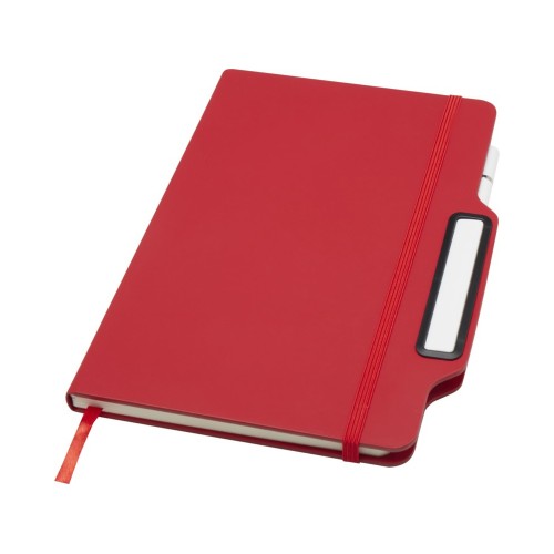 Nexus блокнот формата А5 в твердой обложке с ручкой и карандашом - Красный