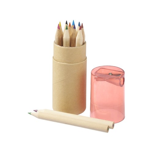 Набор карандашей Cartoon 12 единиц, натуральный/красный