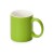 Матовая кружка Марко базовой формы, цветная снаружи, белая внутри, зеленое яблоко (P)