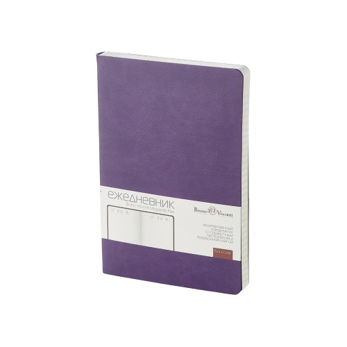 Ежедневник А5 недатированный Megapolis Velvet Flex, фиолетовый