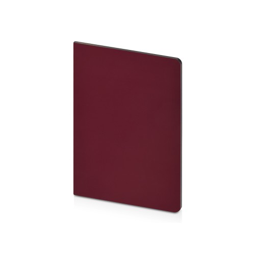 Бизнес-тетрадь А5 Pragmatic Contrast, 40 листов в клетку, бордовый с темно-серым срезом