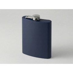 Фляжка 240 мл Remarque soft touch, 304 сталь, синий