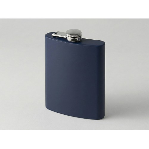 Фляжка 240 мл Remarque soft touch, 304 сталь, синий
