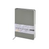 Ежедневник с каменной бумагой недатированный А5 Carrara, серый