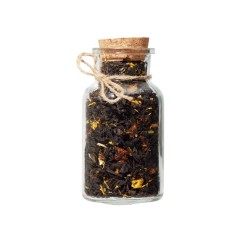 Сокочай. Чай черный, пропитанный соком ананаса, с кусочками ананаса, манго и маракуйей, календула, 65 г.