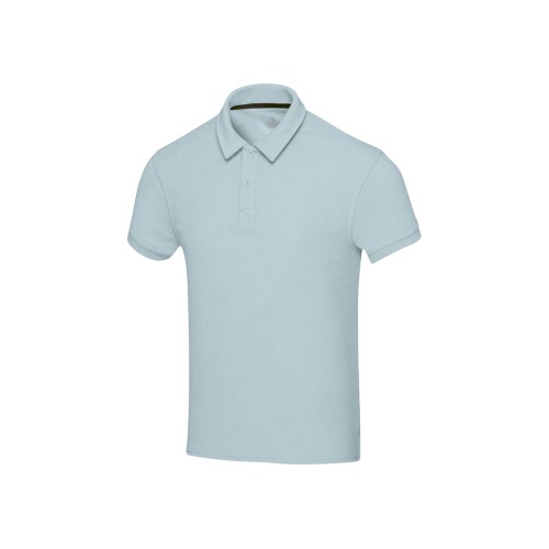 Рубашка поло унисекс Akoya из переработанного махрового материала - Cloud Blue