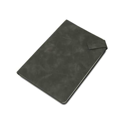 Блокнот А5 в гибкой обложке Chaplin, серый