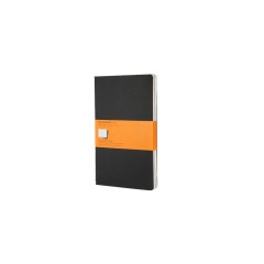 Записная книжка Moleskine Cahier (в линейку, 3 шт.), Large (13х21см), черный