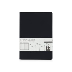 Скетчбук Sketch & Art в мягком переплете 147х210 мм, 24 л. белой бумаги 150 г/м2, черный