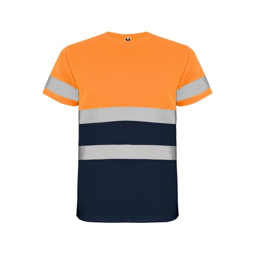 Футболка Delta мужская, нэйви/неоновый оранжевый