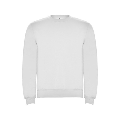 Свитшот с начесом Clasica унисекс, белый