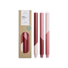 Originalhome Eden диагональные свечи - набор из 3 штук - Красный