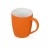 Кружка керамическая с покрытием софт тач оранжевая Кружка керамическая с покрытием софт тач оранжевая