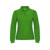 Рубашка поло Estrella женская с длинным рукавом, травянисто-зеленый