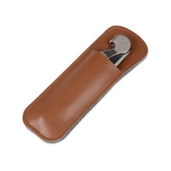 Футляр для штопора из искусственной кожи Corkscrew Case, коричневый