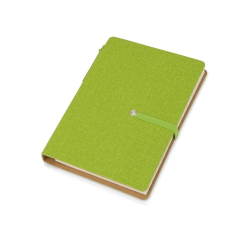 Блокнот А6 Write and stick с ручкой и набором стикеров, зеленое яблоко