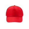 Бейсболка CALISTO из RPET 5-панельная, красный