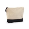 Косметичка DOEL из хлопка плотностью 280 г/м2, бежевый/черный Косметичка DOEL из хлопка плотностью 280 г/м2, бежевый/черный