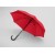 Зонт-трость Reviver с куполом из переработанного пластика, красный
