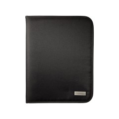 Папка А4 ''Stanford'' на молнии с блокнотом, черный